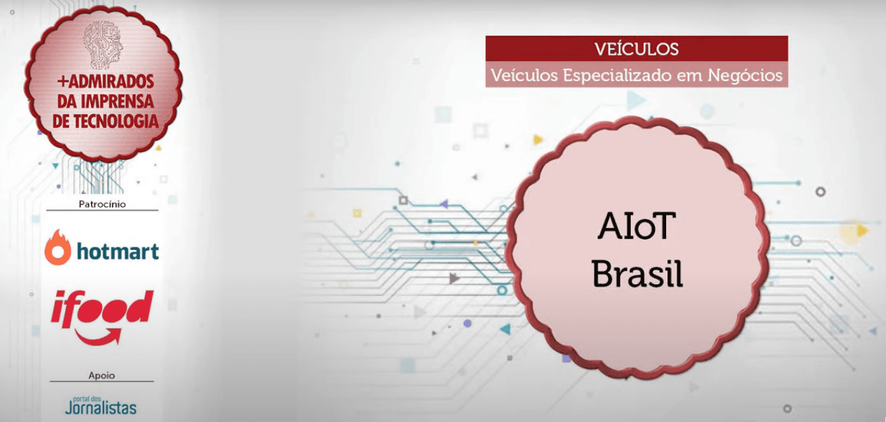 AIoT Brasil vence o Prêmio +Admirados de Tecnologia
