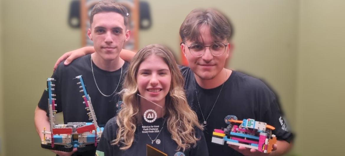 Jovens brasileiros vencem competição “Robótica para o bem”