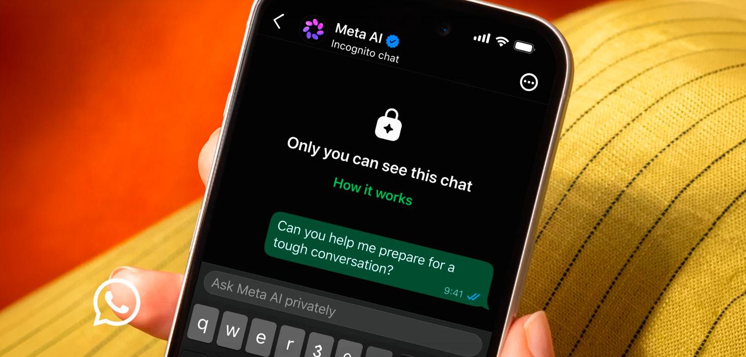 WhatsApp terá Incognito Chat para conversas privadas com IA